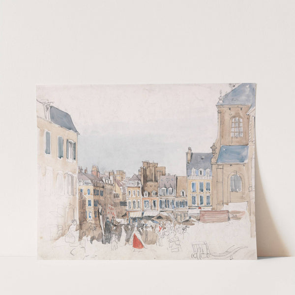 A French Market Place (1829) by David Cox