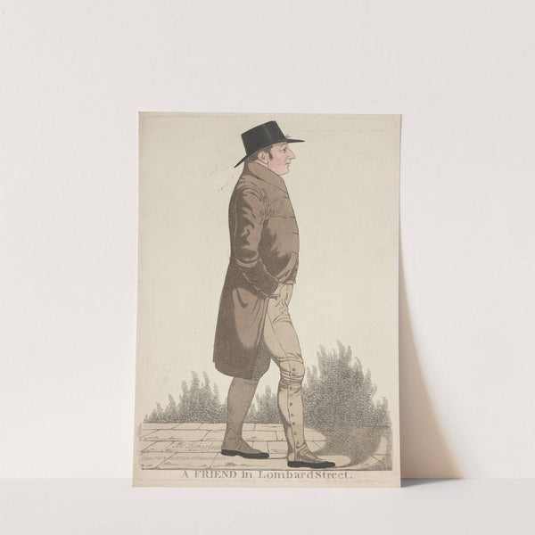 A friend in Lombard Street (1824) by Richard Dighton