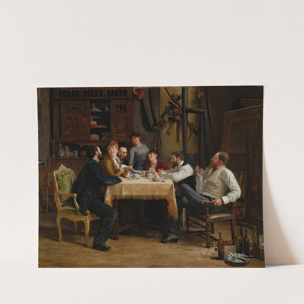 A Friend’s Lunch (1885) by Fernand Cormon