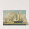 A Fully Rigged Ship In The Thames off Woolwich by Robert Salmon