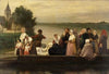 A Funeral Procession Crossing the River Lys at Afsnee