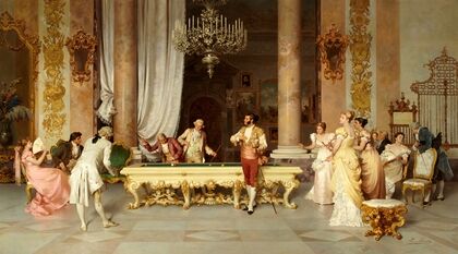 A game of billiards