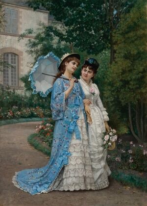 A Garden Stroll (1877) — size preview