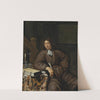 A Gentleman At His Desk by Michiel Van Musscher