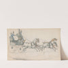 A Gentleman driving a four-in-hand to a Mail Phaeton, accompanied by three grooms by Henry Thomas Alken