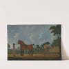 A Gentleman with His Pair of Bays Harnessed to a Curricle by John Cordrey