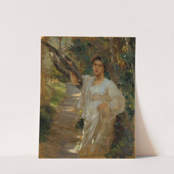 A Girl in the Forest by Alois Hans Schram