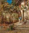 A Girl on Southern Veranda