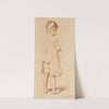 A Girl Standing (study for ‘il buon fratello’) by Eugen von Blaas