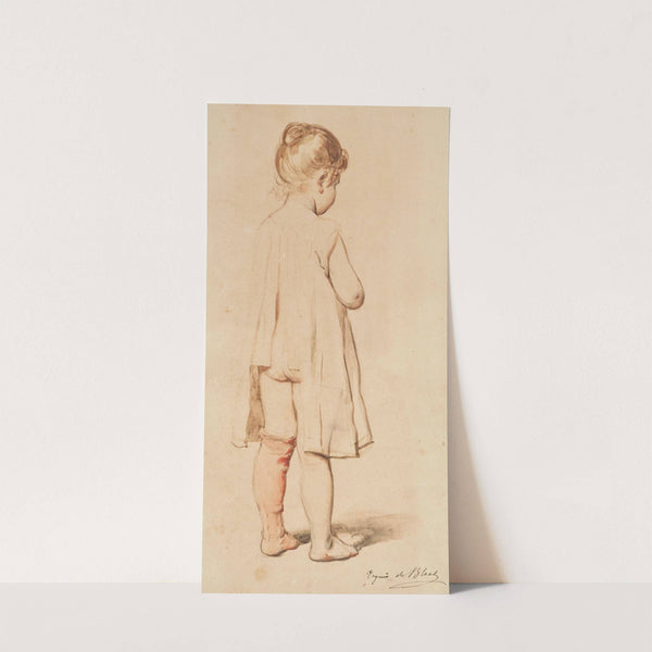 A Girl Standing (study for ‘il buon fratello’) by Eugen von Blaas