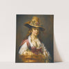 A Girl With A Basket Of Fruit by Jan van Noordt