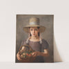 A Girl with Fruits in a Basket (1825 – 1828) by Constantin Hansen