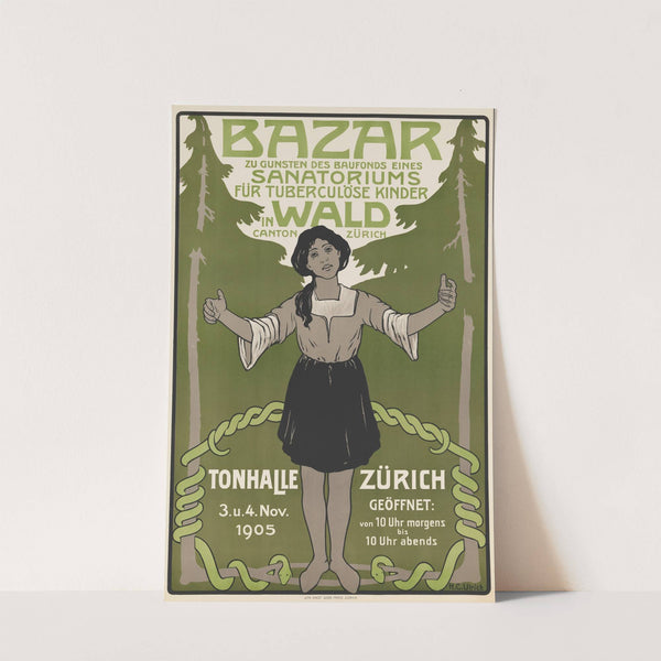 A girl with tuberculosis appealing for funds for a sanatorium by Anonymous