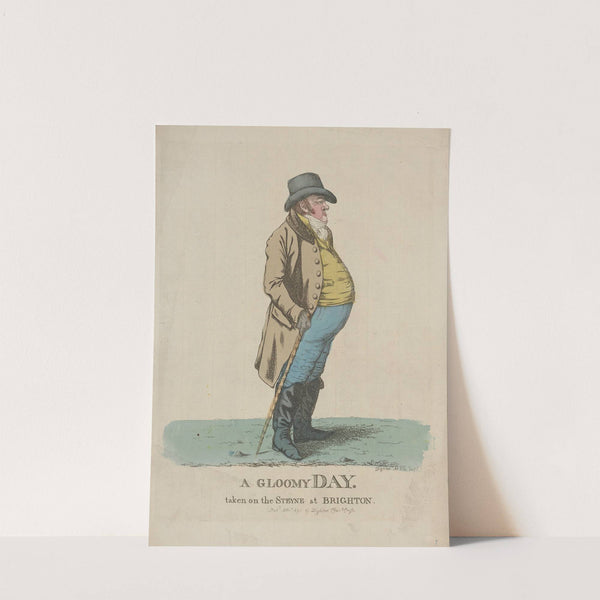 A gloomy Day, taken on the Steyne at Brighton. (1801) by Robert Dighton