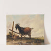 A Goat In A Landscape, Cattle Beyond by Thomas Sidney Cooper