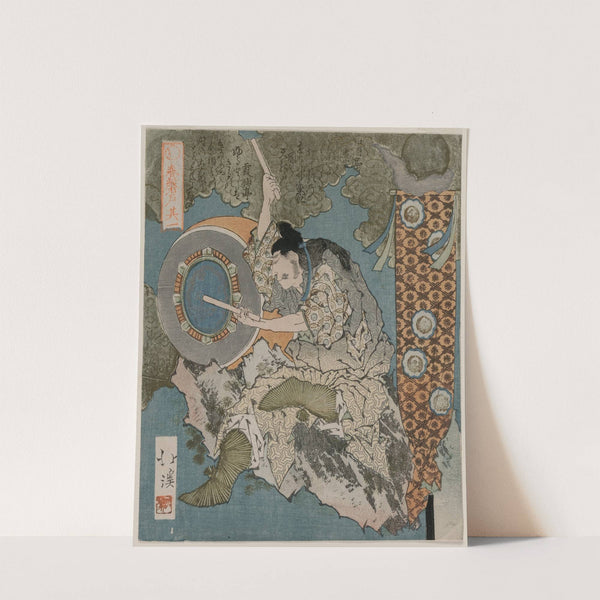 A God Playing a Drum (From the Series The Spring Cave) (1825) by Totoya Hokkei