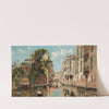 A gondolier before a Venetian bridge by Antonio María de Reyna Manescau