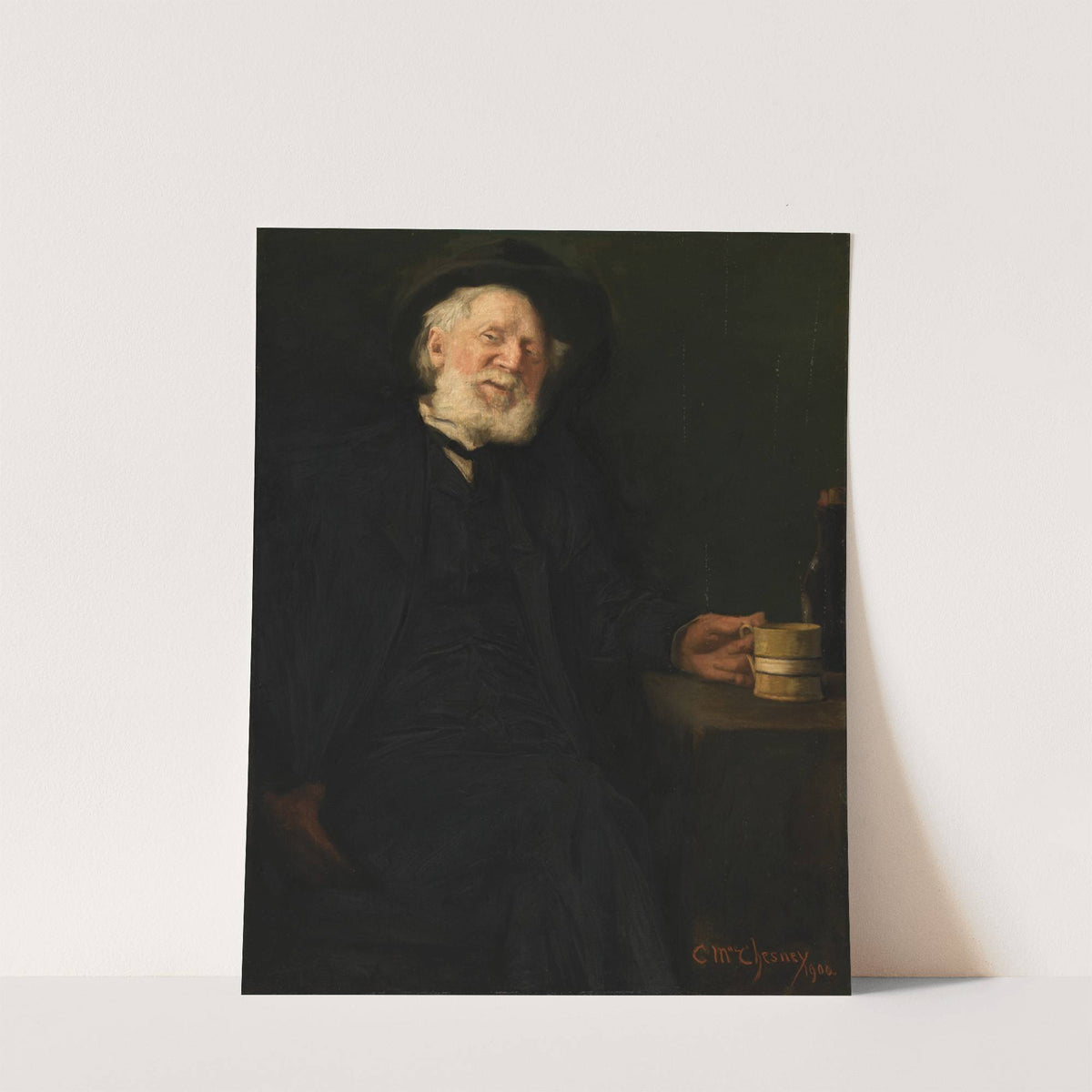 A Good Story (Portrait of Robert Loftin Newman) by Clara Taggart MacChesney
