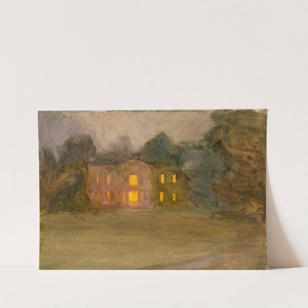 A Great House Lit at Night by Clare Marsh