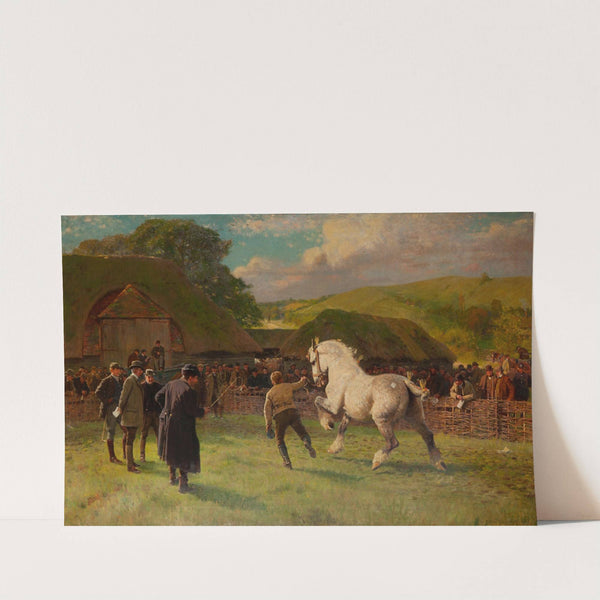 A grey mare by William Frank Calderon