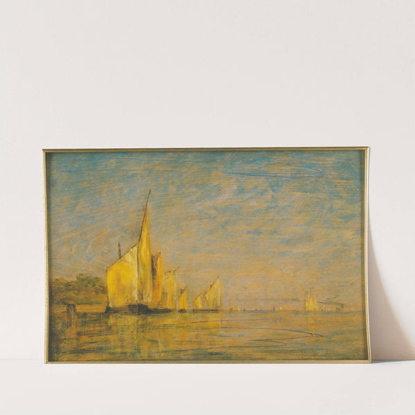 A Group of Boats, Venice by William Gedney Bunce