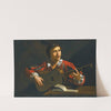 A Guitar-Player Seated In An Interior by Pietro Paolini