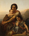 A gypsy with two children