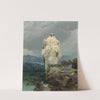A Gyrfalcon In An Extensive Mountainous Landscape by Joseph Wolf