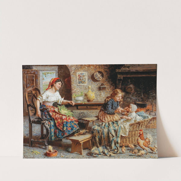 A Happy Family by Eugenio Zampighi