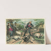 A hard job with the hogs (1885) by Bernhard Gillam
