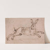 A Hare Running, with Ears Pricked by James Seymour