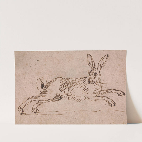 A Hare Running, with Ears Pricked by James Seymour