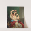 A Harem Beauty At Her Toilette (1839) by Paul Emil Jacobs