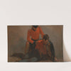 A Highlander, Black Watch attending a General of Hussars, possibly Lord Uxbridge- a study for &#039;The B... by George Jones