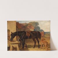A Horse Drinking by John Frederick Herring Snr.