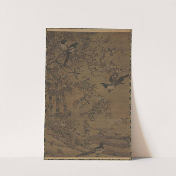 A Hundred Birds and the Three Friends (1400–1425) by Bian Wenjin