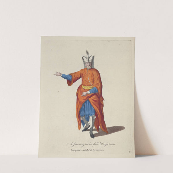 A Janissary in his full dress in 1700. Janissaire enhabit de ceremonie. (1757-1772) by Charles Grignion