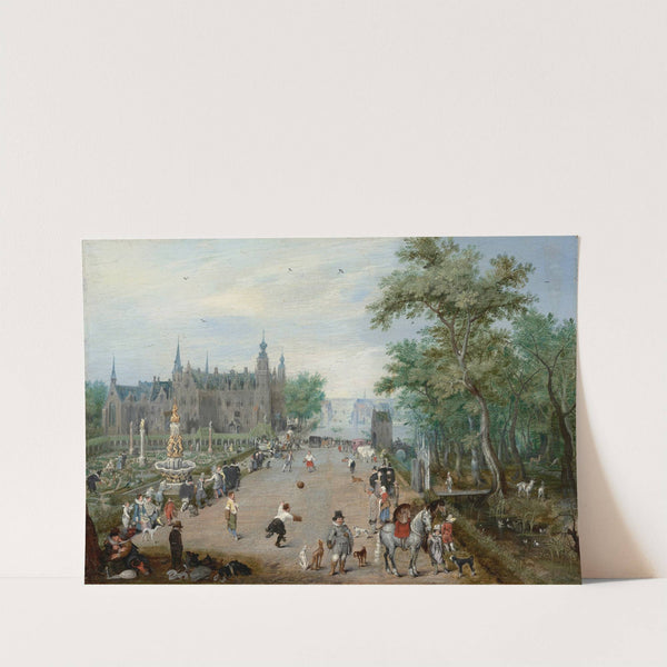 A Jeu de Paume Before a Country Palace (about 1614) by Adriaen Pietersz. Van De Venne