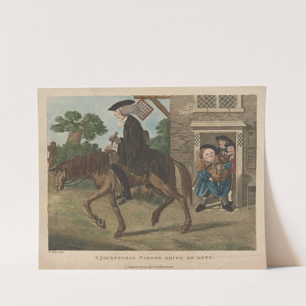 A journeyman parson going on duty. (1782) by Robert Dighton