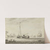 A Kaag And Other Vessels by Adriaen Cornelisz. van der Salm