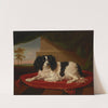 A King Charles Spaniel on a red cushion (1809) by James Ward