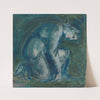 A kneeling figure by Sir Edward Coley Burne-Jones