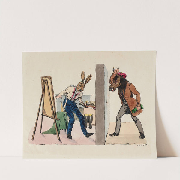 A la fin on perd patience by Charles-Joseph Traviès de Villers