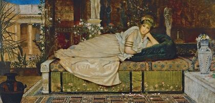 A Lady in a Classical Interior