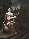 A Lady Playing the Harp
