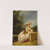 A Lady Seated In a Garden With a Guitar And Music by Circle of Jean-Frédéric Schall