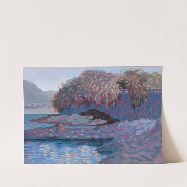 A Lake at Dusk by Alberto Bonomi