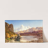 A Lake in the Alps, in the Background the Monte Rosa Chain in Switzerland by Albert Zimmermann