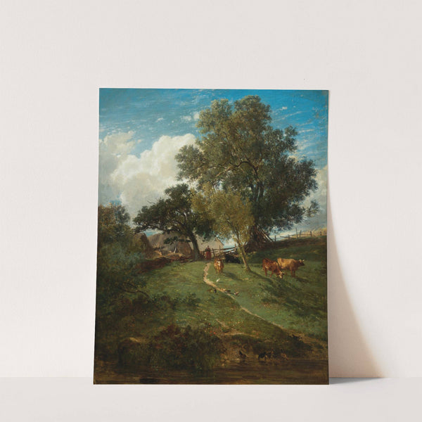 A Landscape by Emile Charles Lambinet