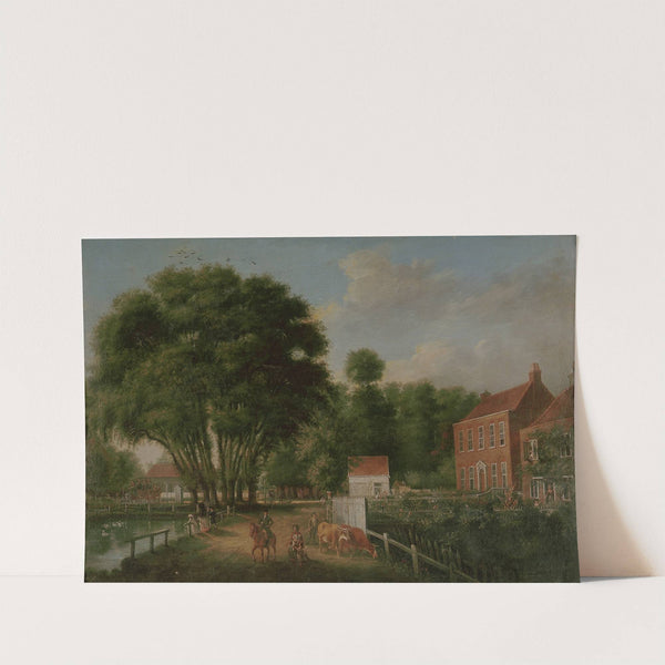 A landscape and figures by John Greenwood